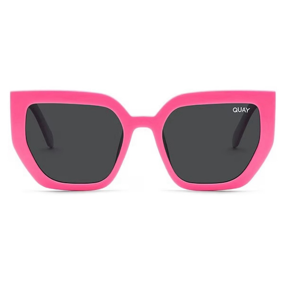 QUAY Women’s Polarized 45mm Cat Eye Sunglasses | Hot Pink